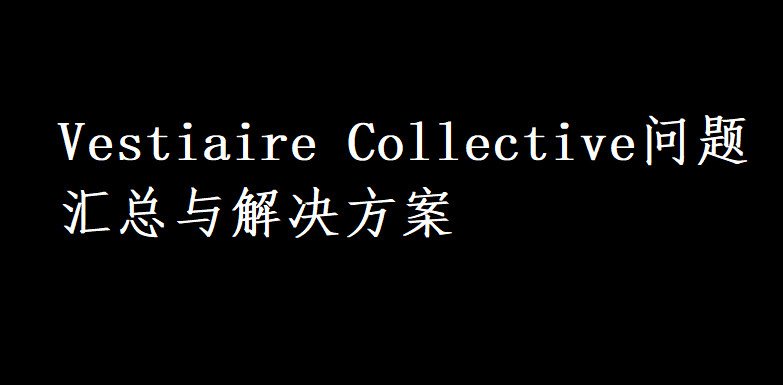 五、Vestiaire Collective问题汇总与解决方案